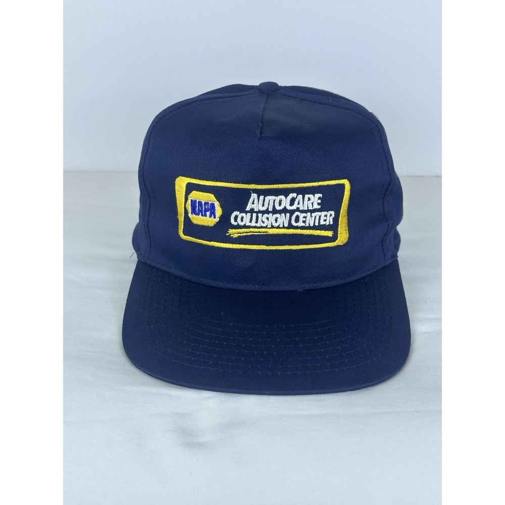 Vintage NAPA Autocare Collision Center SnapBack Trucker Hat Deadstock USA NWOT